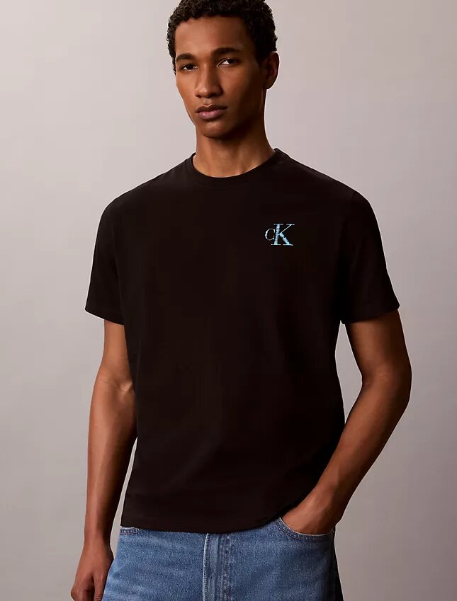 T-Shirt mit „Brushstroke Monologo“-Grafik T-Shirt mit „Brushstroke Monologo“-Grafik