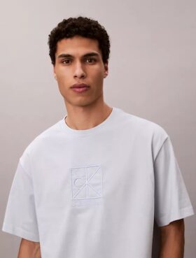 T-Shirt mit Emblem-Logo und lockerer Passform