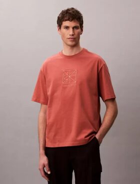 T-Shirt mit Emblem-Logo und lockerer Passform
