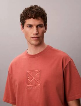 T-Shirt mit Emblem-Logo und lockerer Passform