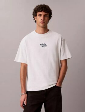 T-Shirt mit gesticktem 1989-Logo und lockerer Passform