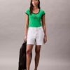 T-Shirt mit Monogram-Logo in grafischer Slim-Passform