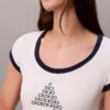 T-Shirt mit Monogram-Logo in grafischer Slim-Passform