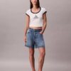 T-Shirt mit Monogram-Logo in grafischer Slim-Passform