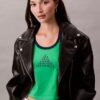 T-Shirt mit Monogram-Logo in grafischer Slim-Passform