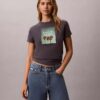 T-Shirt mit Palmen-Logo-Grafik T-Shirt mit Palmen-Logo-Grafik
