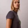T-Shirt mit Palmen-Logo-Grafik T-Shirt mit Palmen-Logo-Grafik