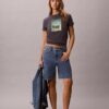 T-Shirt mit Palmen-Logo-Grafik T-Shirt mit Palmen-Logo-Grafik