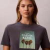 T-Shirt mit Palmen-Logo-Grafik T-Shirt mit Palmen-Logo-Grafik