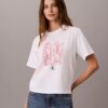 T-Shirt mit Rundhalsausschnitt und Stadtansicht-Grafik T-Shirt mit Rundhalsausschnitt und Stadtansicht-Grafik
