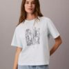 T-Shirt mit Rundhalsausschnitt und Stadtansicht-Grafik T-Shirt mit Rundhalsausschnitt und Stadtansicht-Grafik