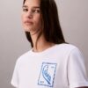 T-Shirt mit Schriftzug-Logo, kurz geschnitten und kastenförmig