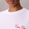 T-Shirt mit Schriftzug von Calvin Klein in Schreibschrift