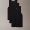 Tanktop aus Cotton Stretch-Mischung im 3er-Pack Tanktop aus Cotton Stretch-Mischung im 3er-Pack
