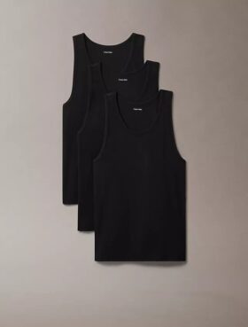 Tanktop aus Cotton Stretch-Mischung im 3er-Pack