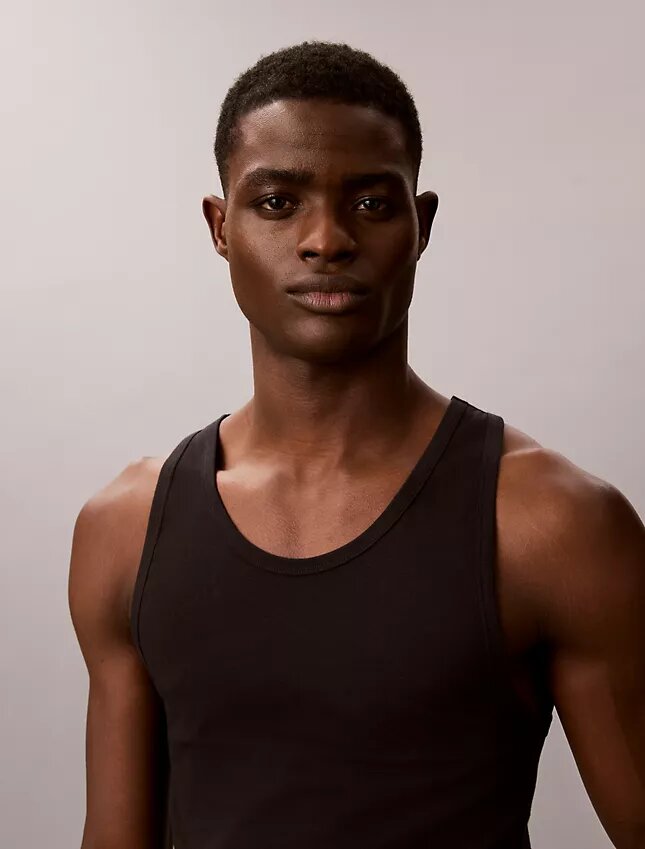 Tanktop aus Cotton Stretch-Mischung im 3er-Pack Tanktop aus Cotton Stretch-Mischung im 3er-Pack