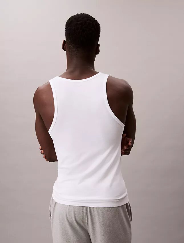 Tanktop aus Cotton Stretch-Mischung im 3er-Pack Tanktop aus Cotton Stretch-Mischung im 3er-Pack