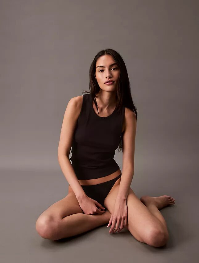 Tanktop aus Cotton Stretch-Rippstrick Tanktop aus Cotton Stretch-Rippstrick