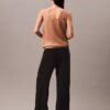 Tanktop aus geknittertem Satin mit Bindeband vorne