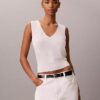 Tanktop aus Leinenmischung