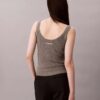 Tanktop aus Viskosemischung mit geripptem Saum