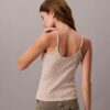 Tanktop mit durchgehendem Monogram und konturierten Rippen Tanktop mit durchgehendem Monogram und konturierten Rippen