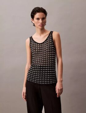 Tanktop mit Jacquard-Struktur