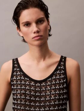 Tanktop mit Jacquard-Struktur