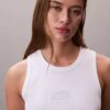 Tanktop mit Logo-Grafik und Rippbündchen Tanktop mit Logo-Grafik und Rippbündchen