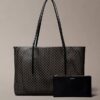 Tote-Bag mit durchgehendem Emblem-Logo und Beutel