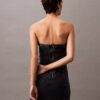 Trägerloses Denim-Minikleid Trägerloses Denim-Minikleid