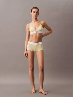 Triangel-Bralette aus Baumwoll-Modal-Stretch-Rippstoff, Unlined