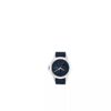 Uhr mit Emblem-Zifferblatt und Lederarmband Uhr mit Emblem-Zifferblatt und Lederarmband
