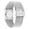 Uhr mit geometrischem Zifferblatt und Mesh-Armband Uhr mit geometrischem Zifferblatt und Mesh-Armband