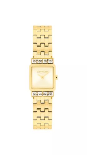Uhr mit quadratischem Zifferblatt und Gliederarmband