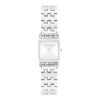 Uhr mit quadratischem Zifferblatt und Gliederarmband Uhr mit quadratischem Zifferblatt und Gliederarmband
