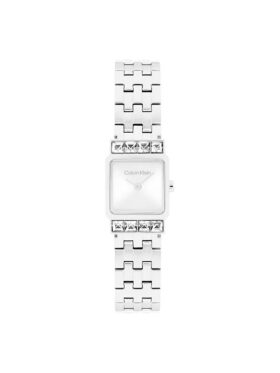 Uhr mit quadratischem Zifferblatt und Gliederarmband
