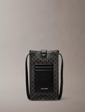 Umfassend mit Emblem-Logo verzierte Umhängetasche für das Handy Umfassend mit Emblem-Logo verzierte Umhängetasche für das Handy