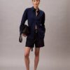 Utility-Shorts aus Wollmischung mit Fischgrätenmuster Utility-Shorts aus Wollmischung mit Fischgrätenmuster