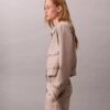 Utility-Shorts aus Wollmischung mit Fischgrätenmuster Utility-Shorts aus Wollmischung mit Fischgrätenmuster