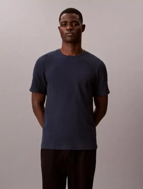 Waffelpiqué-Schlaf-T-Shirt