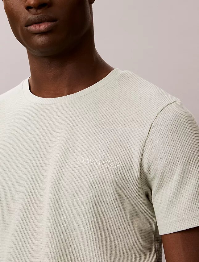 Waffelpiqué-Schlaf-T-Shirt Waffelpiqué-Schlaf-T-Shirt