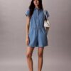 Washed Chambray-Strampler