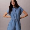Washed Chambray-Strampler