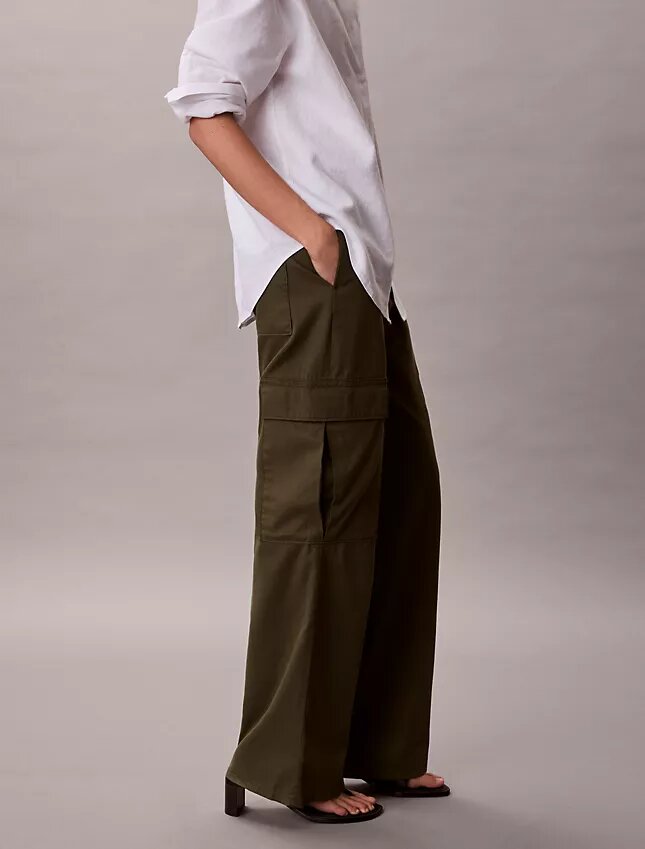Weiche Cargo-Hose aus Twill Weiche Cargo-Hose aus Twill