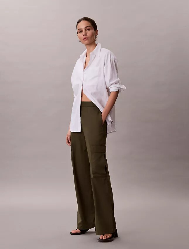Weiche Cargo-Hose aus Twill Weiche Cargo-Hose aus Twill