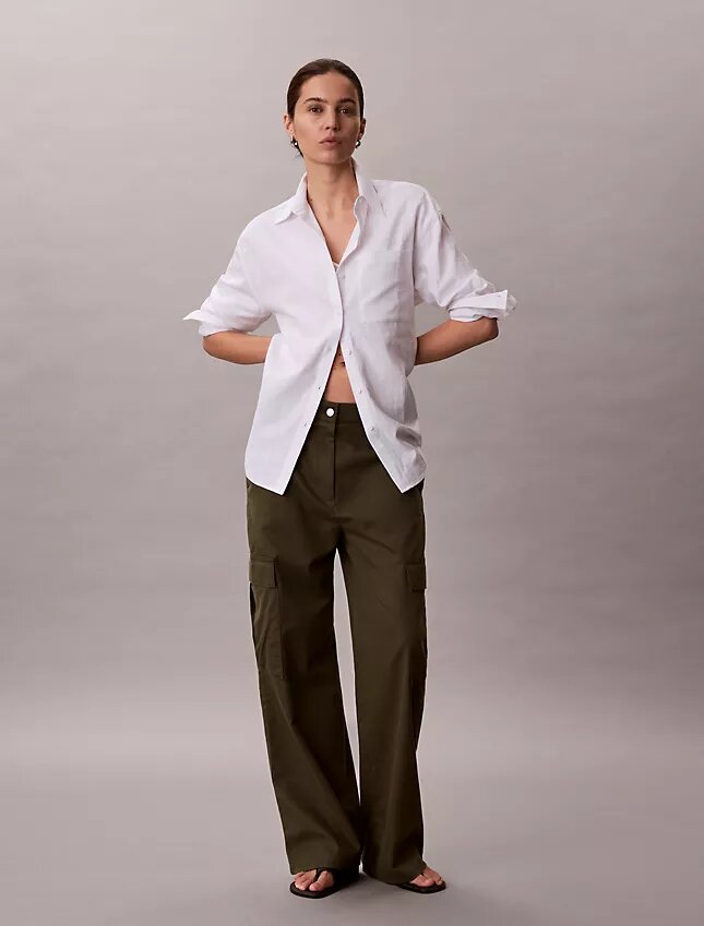 Weiche Cargo-Hose aus Twill Weiche Cargo-Hose aus Twill