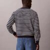 Weicher Baumwoll-Streifenpullover