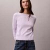 Weicher Baumwollpullover mit Monogram Weicher Baumwollpullover mit Monogram