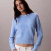Weicher Baumwollpullover mit Monogram Weicher Baumwollpullover mit Monogram